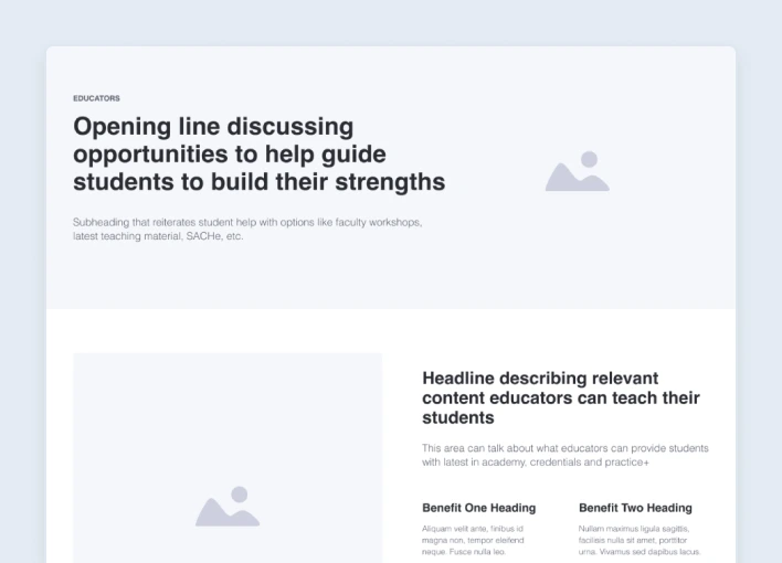 ILI Educators Wireframe