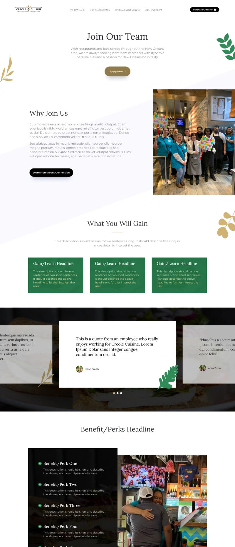 Creole Cuisine Join Our Team Redesigned