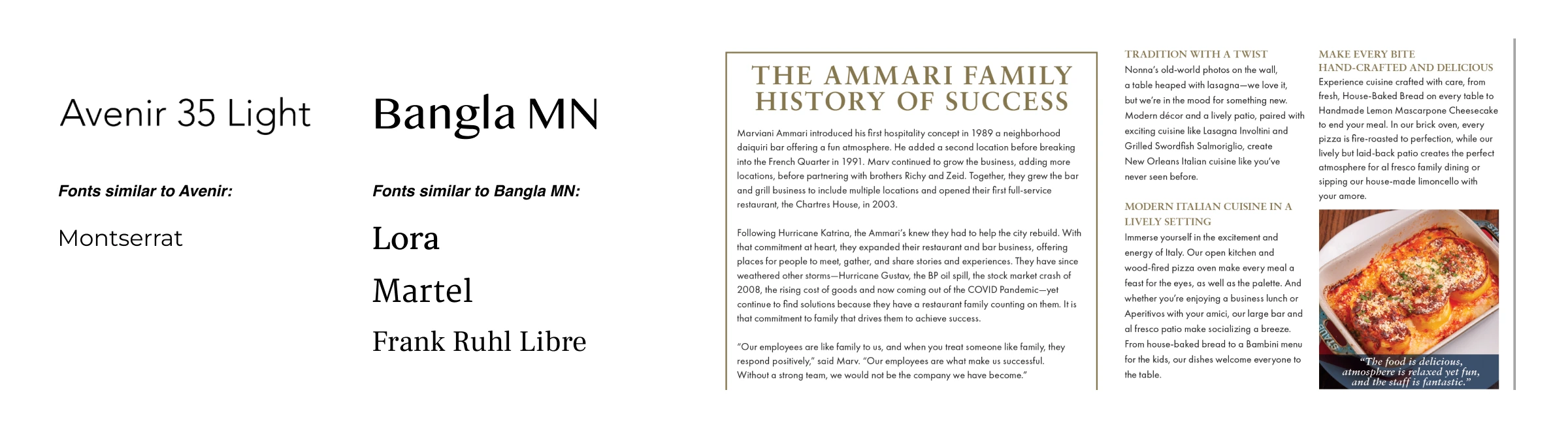 Creole Cuisine - Typography Start